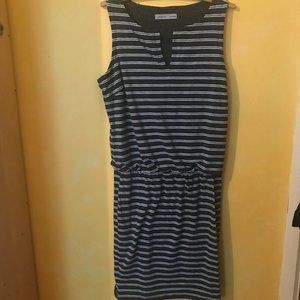 Athleta sleeveless striped tee dress